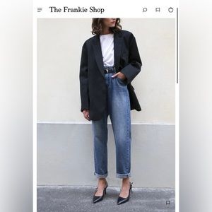 FRANKIE OVERSIZED BOYFRIEND BLAZER - BLACK